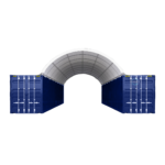 20'x40' Shipping Container Canopy Shelter - Image 4