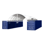 20'x40' Shipping Container Canopy Shelter - Image 2
