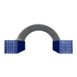 40'x40'x13' Shipping Container Canopy Shelter - Image 3