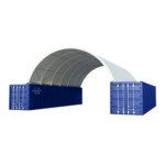 40'x40'x13' Shipping Container Canopy Shelter - Image 4