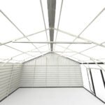 23' x 22' Double Garage Metal Shed with Side Entry Door - Image 10