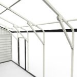23' x 22' Double Garage Metal Shed with Side Entry Door - Image 12