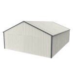 25' x 33' Double Garage Metal Shed with Side Entry Door - Image 9