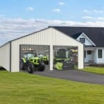 25' x 33' Double Garage Metal Shed with Side Entry Door - Image 5