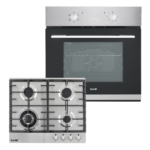 Integrated Fan-Assisted Oven & Stainless-Steel Gas Hob Appliance Bundle – 60cm DH447