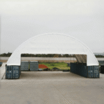 60'x40'x15' Double Truss Container Canopy Shelter - Image 5