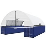 60'x40'x20' Double Truss Container Canopy Shelter - Image 2