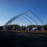 Double Truss Storage Shelter W30'xL80'xH20' - Image 5