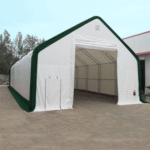 Double Truss Storage Shelter W40'xL80'xH21', 8' Truss Spacing - Image 5