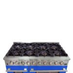 FORNO Capriasca 48" 6.58 cu. ft. Dual Fuel Range with 8 Italian Burners in Blue, FFSGS6187-48BLU - Image 5