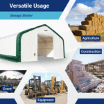 Double Truss Storage Shelter W20'xL40'xH16' - Image 10