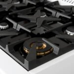 FORNO Antico 36" 4.5 cu. ft. Dual Fuel Range with 6 Sealed Burners in White with Antique Brass Accents, FFSGS6113-36WHT - Image 2