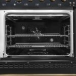 FORNO Antico 48" 5.5 cu. ft. Gas Range with 8 Sealed Burners and Griddle in Black with Antique Brass Accents, FFSGS6219-48BLK - Image 9