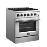 FORNO Marco 30" 4.32 cu. ft. Dual Fuel Range in Stainless Steel with 4 Sealed Burners, FFSGS6197-30 - Image 4