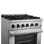 FORNO Marco 30" 4.32 cu. ft. Dual Fuel Range in Stainless Steel with 4 Sealed Burners, FFSGS6197-30 - Image 6