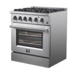 FORNO Marco 30" 4.32 cu. ft. Dual Fuel Range in Stainless Steel with 4 Sealed Burners, FFSGS6197-30 - Image 8