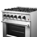 FORNO Marco 30" 4.32 cu. ft. Dual Fuel Range in Stainless Steel with 4 Sealed Burners, FFSGS6197-30 - Image 11