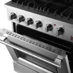 FORNO Marco 30" 4.32 cu. ft. Dual Fuel Range in Stainless Steel with 4 Sealed Burners, FFSGS6197-30 - Image 9