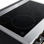FORNO Paolo 36" 5.44 cu. ft. Freestanding Electric Range with True Convection Oven in Black with Antique Brass Accents, FFSEL6011-36BLK - Image 7