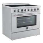FORNO Paolo 36" 5.44 cu. ft. Freestanding Electric Range with True Convection Oven in Stainless Steel, FFSEL6011-36 - Image 5