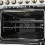 FORNO Paolo 30" 4.38 cu. ft. Freestanding Electric Range in White with Antique Brass Handles, FFSEL6011-30WHT - Image 9