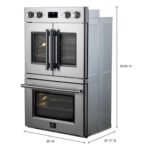 FORNO Asti 30" 7.36 cu. ft. French Door Double Electric Wall Oven with Air Fry, Self-Clean and Sous Vide, FBOEL1340-30 - Image 6