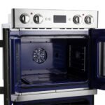FORNO Gallico 30" 7.36 cu. ft. French Door Double Electric Wall Oven with Telescopic Racks, Air Fry, Self-Clean and Sous Vide, FBOEL1388-30 - Image 9
