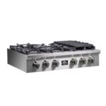 FORNO Spezia 36" Gas Rangetop with 6 Sealed Burners in Stainless Steel, FCTGS5751-36 - Image 3