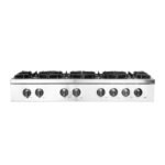 FORNO Cossato 48" Gas Rangetop with 8 Sealed Burners in Stainless Steel, FCTGS5737-48 - Image 3