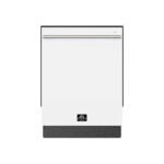 FORNO Espresso Romano 24" Built-In Tall Tub Dishwasher in White with Silver Handles, FDWBI8035-24WHT - Image 2