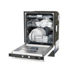 FORNO Espresso Romano 24" Built-In Tall Tub Dishwasher in White with Antique Brass Handles, FDWBI8035-24WHT - Image 6