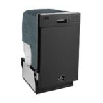 FORNO Polo 18" Built-in Dishwasher in Black, FDWBI8041-18BLK - Image 2