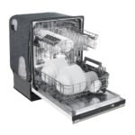 FORNO Espresso Pozzo 24" Built-In Dishwasher in White with Antique Brass Handles, FDWBI8067-24WHT - Image 4