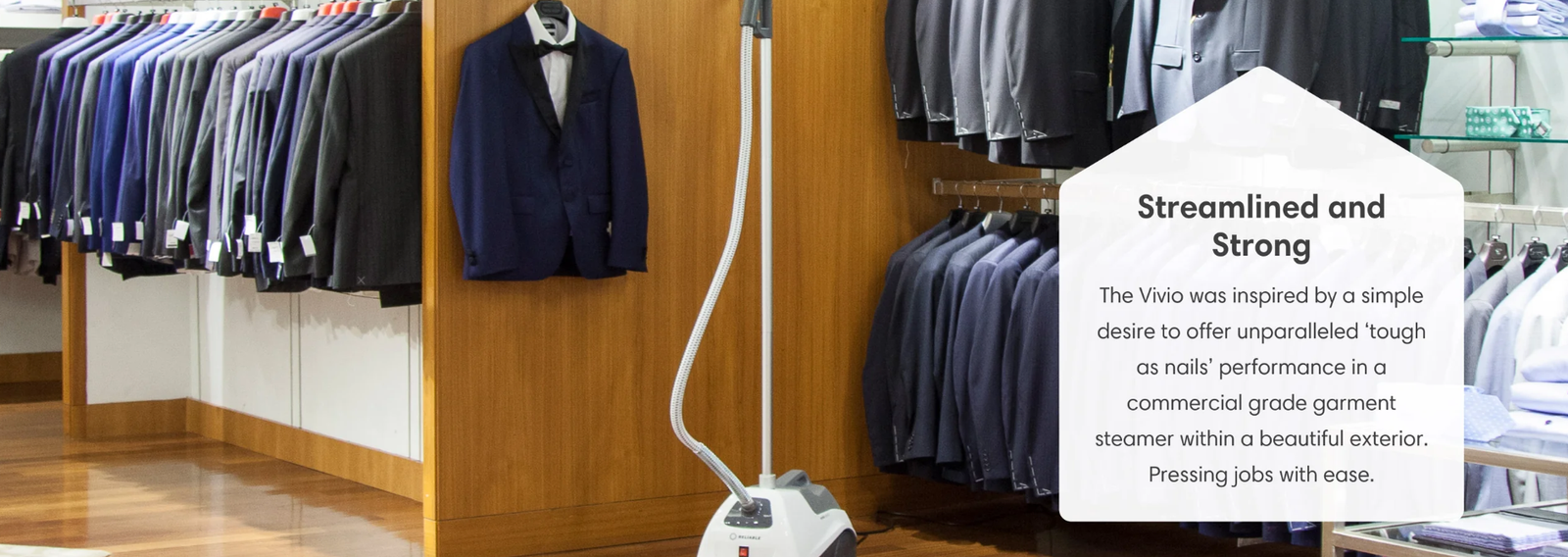 Reliable Vivio 550gc Professional Garment Steamer.