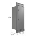 FORNO Maderno 28" 13.6 cu. ft. Right Swing Convertible Refrigerator/ Freezer with Modern Trim Kit, FFFFD1722-32RS - Image 2