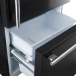 FORNO Espresso Milano 31" 17.2 cu. ft. Right Swing Refrigerator and Bottom Freezer in Black with Antique Brass Handles, FFFFD1785-31BLK - Image 12