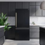 FORNO Espresso Milano 31" 17.2 cu. ft. Right Swing Refrigerator and Bottom Freezer in Black with Antique Brass Handles, FFFFD1785-31BLK - Image 16