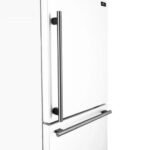 FORNO Espresso Milano 31" 17.2 cu. ft. Right Swing Refrigerator and Bottom Freezer in White with Silver Handles, FFFFD1785-31WHT - Image 7
