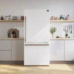 FORNO Espresso Milano 31" 17.2 cu. ft. Right Swing Refrigerator and Bottom Freezer in White with Antique Brass Handles, FFFFD1785-31WHT - Image 13