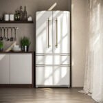 FORNO Espresso Luigi 33" 18 cu. ft. French Door Refrigerator in White with Antique Brass Handles, FFFFD1791-33WHT - Image 13