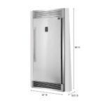 FORNO Rizzuto 32″ 13.8 cu. ft. Right Hand Swing Dual Zone Refrigerator/Freezer in Stainless Steel with Grill Trim Kit, FFFFD1933-32RS - Image 2