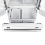 FORNO Espresso Gallipoli 30" 17.5 Cu. Ft. Refrigerator with Ice Maker in White with Antique Brass Handles, FFFFD1974-31WHT - Image 8