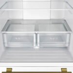 FORNO Espresso Gallipoli 30" 17.5 Cu. Ft. Refrigerator with Ice Maker in White with Antique Brass Handles, FFFFD1974-31WHT - Image 9