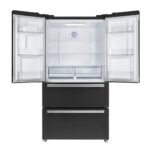 FORNO Espresso Moena 36" 19.2 cu. ft. Refrigerator with Ice Maker in Black with Antique Brass Handles, FFRBI1820-36BLK - Image 5