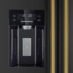 FORNO Espresso Salerno 36" 20 cu. ft. Side-By-Side Refrigerator with Water and Ice Dispenser in Black with Silver Handles - Image 9