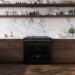 FORNO Paolo 36" 5.44 cu. ft. Freestanding Electric Range with True Convection Oven in Black with Antique Brass Accents, FFSEL6011-36BLK - Image 12