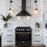 FORNO Espresso Leonardo 30" 5 cu. ft. Electric Range in Black with Antique Brass Handles, FFSEL6012-30BLK - Image 5