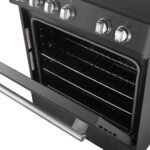 FORNO Espresso Leonardo 30" 5 cu. ft. Electric Range in Black with Silver Handles, FFSEL6012-30BLK - Image 7