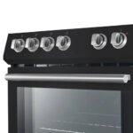 FORNO Espresso Leonardo 30" 5 cu. ft. Electric Range in Black with Silver Handles, FFSEL6012-30BLK - Image 5