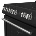 FORNO Espresso Leonardo 30" 5 cu. ft. Electric Range in Black with Silver Handles, FFSEL6012-30BLK - Image 6